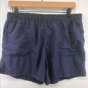 Columbia Women's Sandy River AL4573 Navy Blue Nylon Athletic Shorts Large